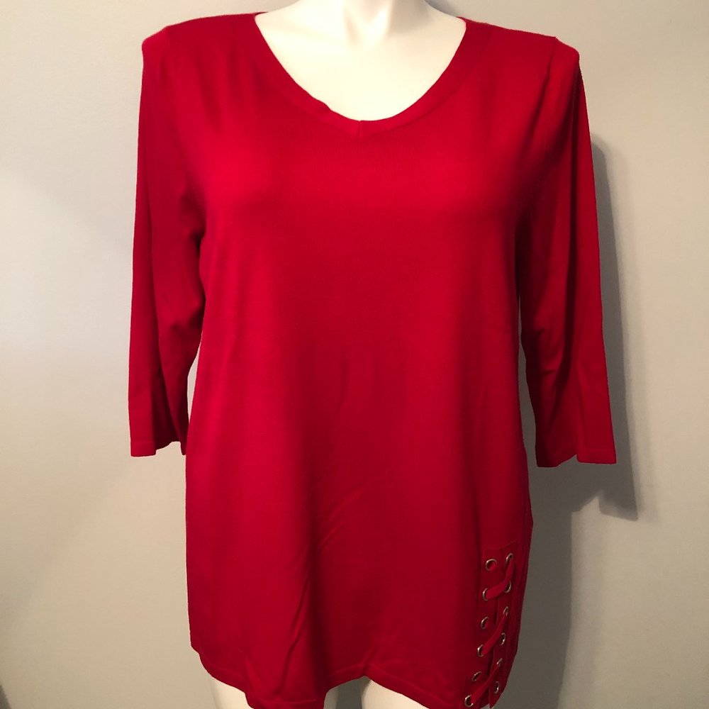 Chico's Sweater w/Detail NWT Size 3, 16-18, XL